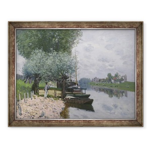 Tablou inramat - Alfred Sisley - Sena la Bougival I, 70 x 90 cm