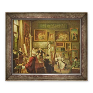 Tablou inramat - Amelie Legrand de Saint-Aubin - Studioul artistului, 70 x 85 cm