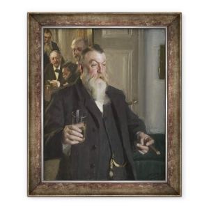 Tablou inramat - Anders Leonard Zorn - Un toast in Societatea Idun, 70 x 85 cm