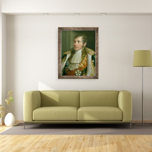 Tablou inramat - Andrea Appiani the Elder - Portretul Printului Eugene de Beauharnais 1781-1824 Vicerege al Italiei si Duce de Leuchtenberg, 70 x 90 cm - Img 2