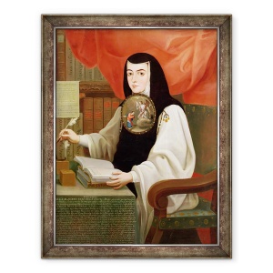 Tablou inramat - Andres de Islas - Sister Juana Ines de la Cruz 1648-95, 70 x 90 cm