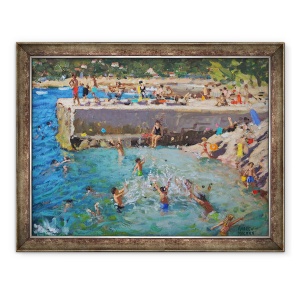 Tablou inramat - Andrew Macara - Distractie in mare, Rovinj, Croatia, 70 x 90 cm
