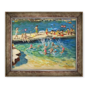 Tablou inramat - Andrew Macara - La debarcader, Rovinj, 70 x 85 cm