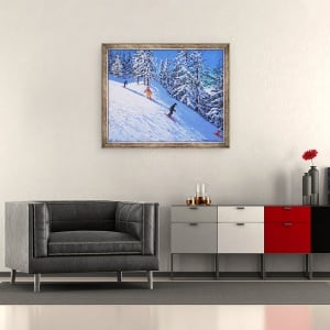 Tablou inramat - Andrew Macara - Panta abrupta, Les Arcs, Franta, 50 x 60 cm - Img 2