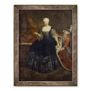 Tablou inramat - Antoine Pesne - Elisabeth Christine von Braunschweig ca regina, 70 x 90 cm