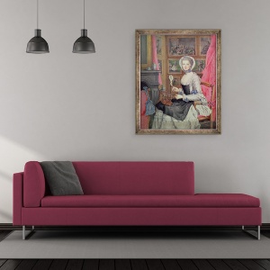 Tablou inramat - Archduchess of Austria Maria Christine - Autoportret, 50 x 60 cm - Img 2