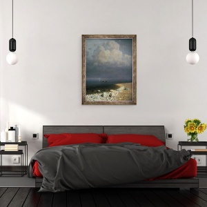 Tablou inramat - Arkip Ivanovic Kuindzi - Lacul Ladoga, 70 x 90 cm - Img 3