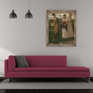 Tablou inramat - Arnold Bocklin - Spring, 50 x 60 cm - Img 2
