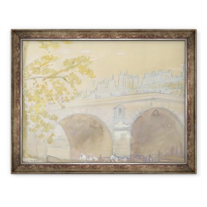 Tablou inramat - Arthur Bowen Davies - Pont Marie de Quai des Celestins, 70 x 90 cm