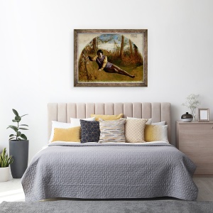 Tablou inramat - Arthur Hughes - Tanarul poet, 60 x 80 cm - Img 3