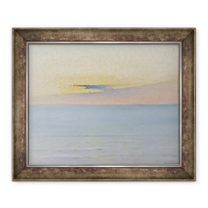 Tablou inramat - August Wilhelm Nikolaus Hagborg - Marea in apus, 50 x 60 cm