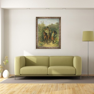 Tablou inramat - August Xaver Karl von Pettenkofen - tigani, 70 x 90 cm - Img 2