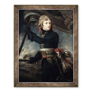Tablou inramat - Baron Antoine Jean Gros - Generalul Bonaparte 1769-1821 pe podul de la Arcole, 60 x 80 cm