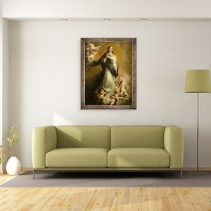 Tablou inramat - Bartolome Esteban Murillo - Conceptia Imaculata, 60 x 80 cm - Img 2