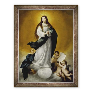 Tablou inramat - Bartolome Esteban Murillo - Fecioara Neprihanita, 70 x 90 cm