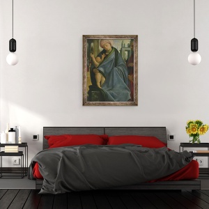 Tablou inramat - Bartolomeo Suardi Bramantino - Virgin si Copil, 60 x 80 cm - Img 3