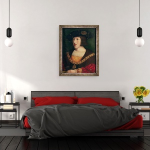 Tablou inramat - Bernard van Orley - Portretul lui Carol V 1500-58, la varsta de aproximativ saisprezece ani, 60 x 80 cm - Img 3