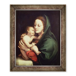 Tablou inramat - Bernardino Luini - Madonna si Copilul, 70 x 85 cm