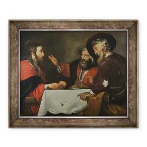 Tablou inramat - Bernardo Strozzi - Cina de la Emmaus, 50 x 60 cm