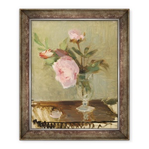 Tablou inramat - Berthe Morisot - Bujori, 70 x 85 cm