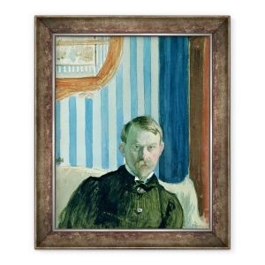 Tablou inramat - Boris Mikhailovich Kustodiev - Autoportret, 50 x 60 cm