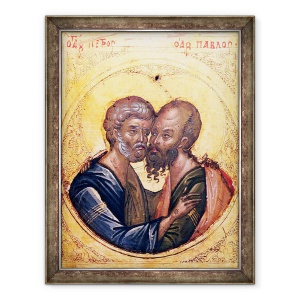Tablou inramat - Byzantine - Icoana SS. Petru si Pavel, 60 x 80 cm