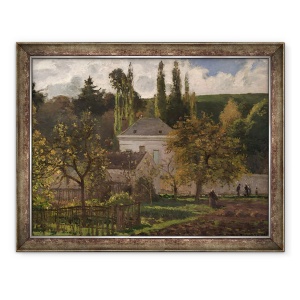 Tablou inramat - Camille Pissarro - Casa in Hermitaj, Pontoise, 60 x 80 cm