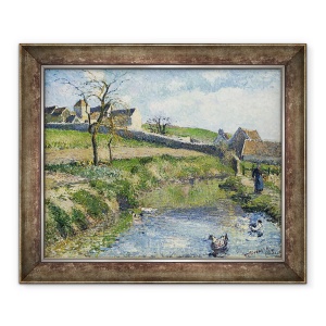 Tablou inramat - Camille Pissarro - Ferma de la Osny, 50 x 60 cm
