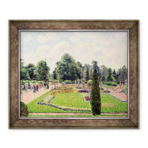 Tablou inramat - Camille Pissarro - Gradinile Kew - Calea spre marele sere, 50 x 60 cm