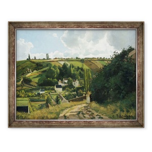 Tablou inramat - Camille Pissarro - Jalais Hill la Pontoise, 70 x 90 cm