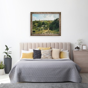 Tablou inramat - Camille Pissarro - Jalais Hill la Pontoise, 70 x 90 cm - Img 3