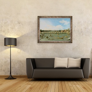 Tablou inramat - Canaletto - Podul Westminster, Londra, 70 x 90 cm - Img 2