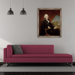 Tablou inramat - Carl Frederick von Breda - Portret De Matei Boulton, 50 x 60 cm - Img 2