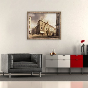 Tablou inramat - Carl Georg Anton Graeb - Primaria Old Berlin, 50 x 60 cm - Img 2