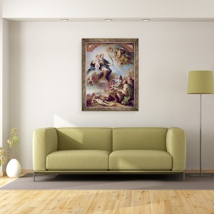 Tablou inramat - Carle van Loo - Ludovic al XIII-lea 1601-43, detaliu I, 60 x 80 cm - Img 2