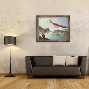 Tablou inramat - Carlo Saraceni - Caderea lui Icarus, 70 x 90 cm - Img 2