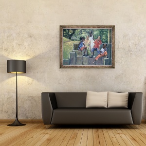 Tablou inramat - Carlton Murrell - Distractie in parc, 60 x 80 cm - Img 2