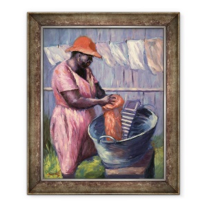 Tablou inramat - Carlton Murrell - Ziua de spalare, 50 x 60 cm
