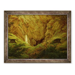 Tablou inramat - Caspar David Friedrich - Mormintele eroilor antici, 70 x 90 cm