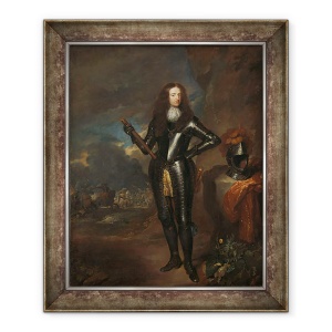 Tablou inramat - Caspar Netscher - Portret De William III, Print De Orange si Stadtholder, 70 x 85 cm