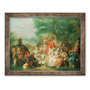 Tablou inramat - Charles-Amedee-Philippe van Loo - La Chasse, 70 x 90 cm