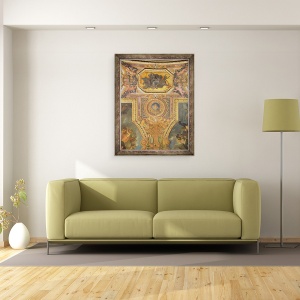 Tablou inramat - Charles Le Brun - Sfarsitul Mania pentru Dueluri in 1662, 70 x 90 cm - Img 2