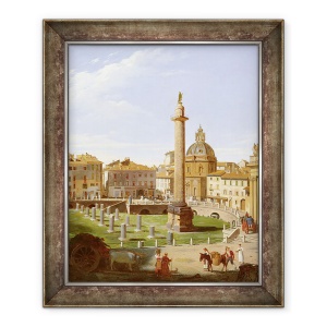 Tablou inramat - Charles Lock Eastlake - Vedere a Forumului lui Traian, Roma, 50 x 60 cm