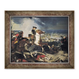 Tablou inramat - Charles-Philippe Lariviere - Batalia de la Dune, 14 iunie 1658, 70 x 85 cm
