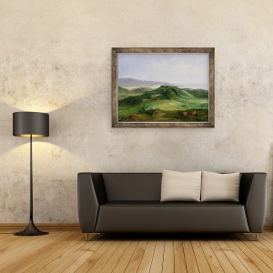 Tablou inramat - Charles Renoux - Gura raului Bidassoa, 70 x 90 cm - Img 2