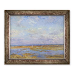 Tablou inramat - Christopher Glanville - Plaja Brittany, 50 x 60 cm