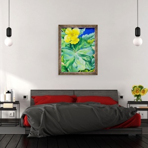 Tablou inramat - Christopher Ryland - Begonia Galben, 60 x 80 cm - Img 3