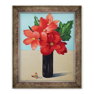 Tablou inramat - Christopher Ryland - Begonii Rosii, 50 x 60 cm