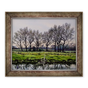Tablou inramat - Christopher Ryland - Copaci de iarna, 70 x 85 cm