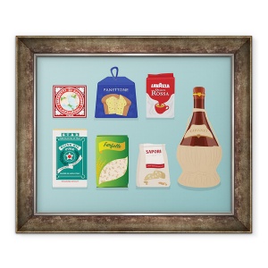 Tablou inramat - Claire Huntley - Italiana Deli, 50 x 60 cm